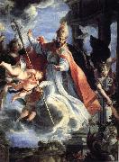 COELLO, Claudio Triumph ot St.Augustine oil on canvas